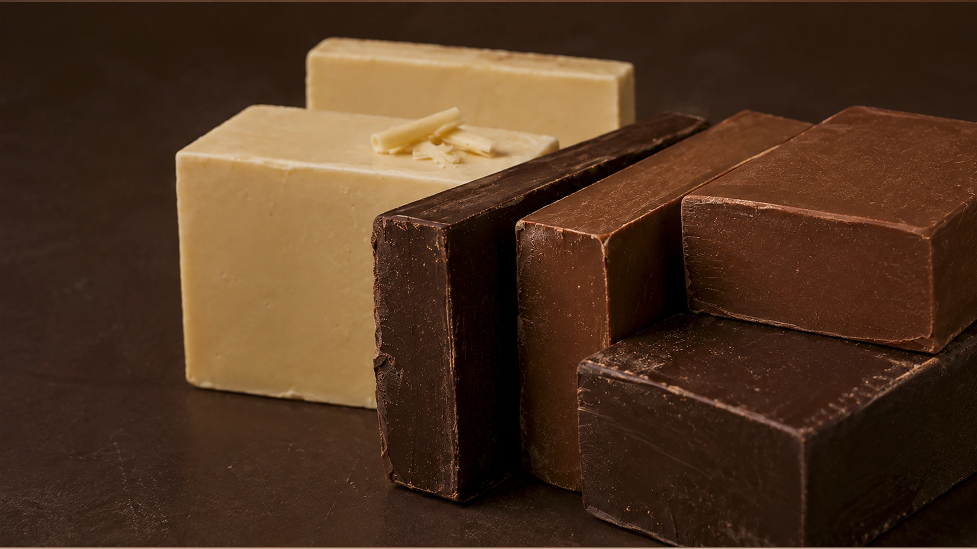 Chocolate blocks for chocolatiers