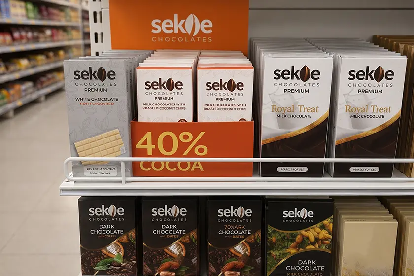 Chocolates for resellers display